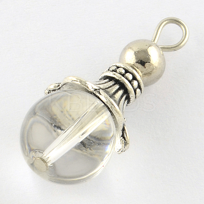 Natural Quartz Crystal Pendants LS-G-Q459-02S-1
