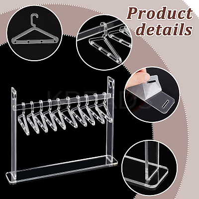 Transparent Acrylic Earring Display Hanging Stands EDIS-PH0001-47-1