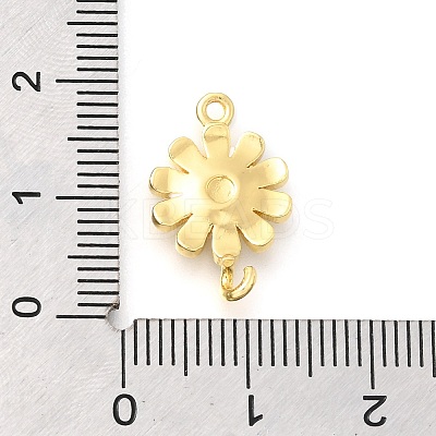 Brass Enamel Flower Links Connector Charms LS-KK-C121-04G-02-1