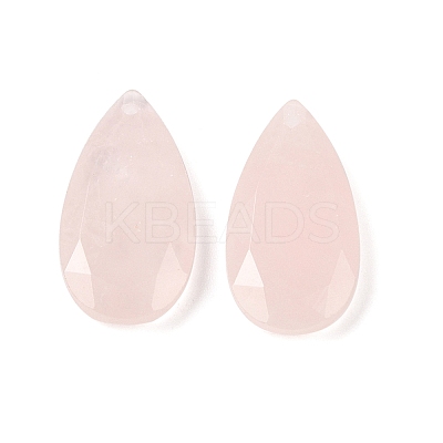 Natural Rose Quartz Pendants G-M440-01E-1