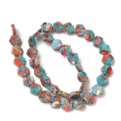 Dyed Synthetic Imperial Jasper Beads Strands G-D337-10mm-A03-1