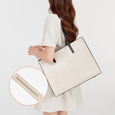 5Pcs 5 Colors PU Imitation Leather Purse Zippers PURS-WR0006-91-1