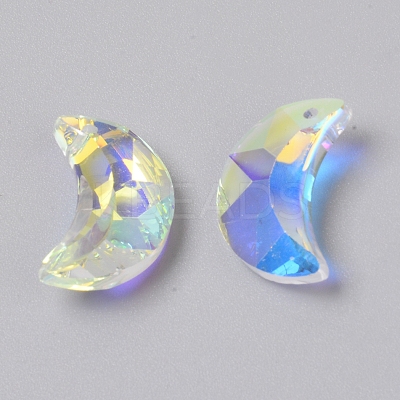 Glass Rhinestone Pendants LS-GLAA-WH0025-52A-1