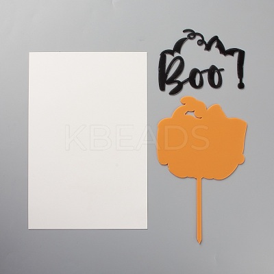 Acrylic Halloween Theme Word Cake Insert Card Decoration DIY-H109-22-1