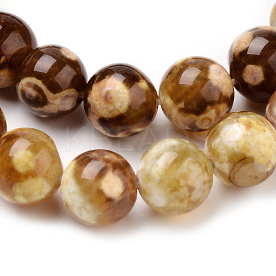 Natural Fire Crackle Agate Beads Strands G-Q462-67-6mm-1