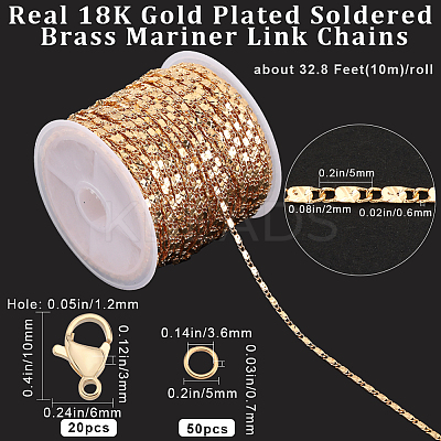 DIY Chain Bracelet Necklace Making Kit CHC-BBC0001-03-1