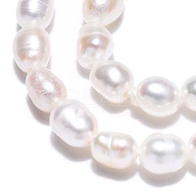 Natural Cultured Freshwater Pearl Beads Strands PEAR-N012-03I-1