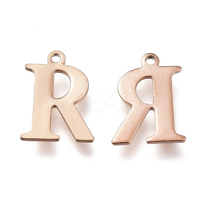 PVD Vacuum Plating  304 Stainless Steel Charms STAS-H112-R-RG-1
