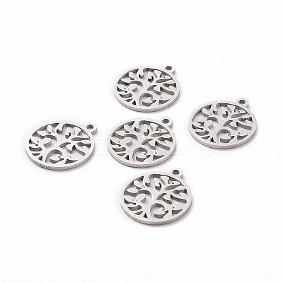 Non-Tarnish 201 Stainless Steel Pendants STAS-S105-JN890-01-1