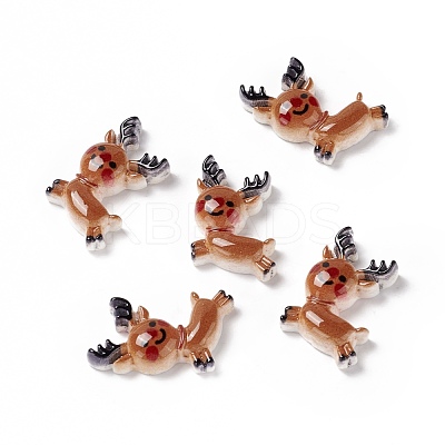 Christmas Themed Opaque Resin Decoden Cabochons CRES-P022-17-1