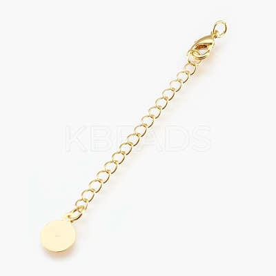Eco-Friendly Brass Chain Extender KK-I633-03G-NR-1