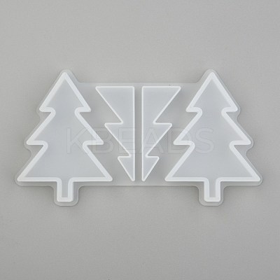 Christmas Tree Straw Topper Silicone Molds Decoration DIY-J003-14-1