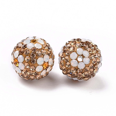 Polymer Clay Rhinestone Beads RB-L029-03A-1
