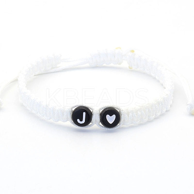 Resin Beads Braided Bead Bracelets FS-WG7326D-10-1