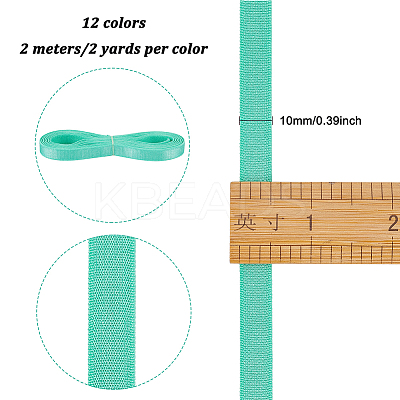 24M 12 Colors Polyester Elastic Shoulder Strap OCOR-BC0001-84-1