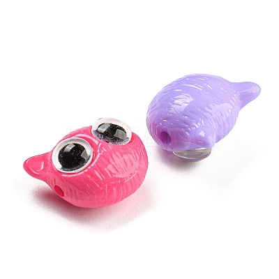 Acrylic Bead with Glass OACR-H031-01-1