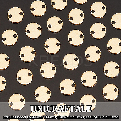 100Pcs 304 Stainless Steel Connector Charms STAS-UN0048-93-1