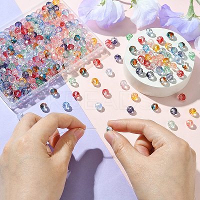 300Pcs Transparent Baking Paint Glass Beads GLAA-CJ0002-46-1
