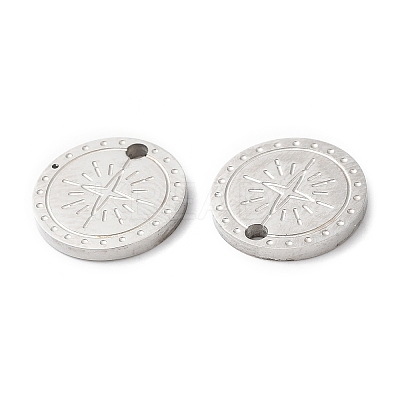 Non-Tarnish 316L Surgical Stainless Steel Charms STAS-H213-55P-1
