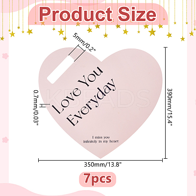 7Pcs Paper Single Flower Wrapping Paper Cards for Valentines Day DIY-WR0004-99-1