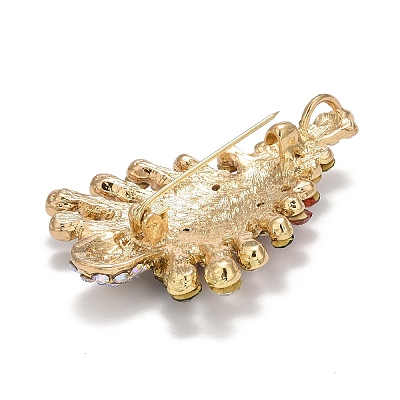 Colorful Christmas Tree Rhinestone Brooch LS-JEWB-A004-10G-1