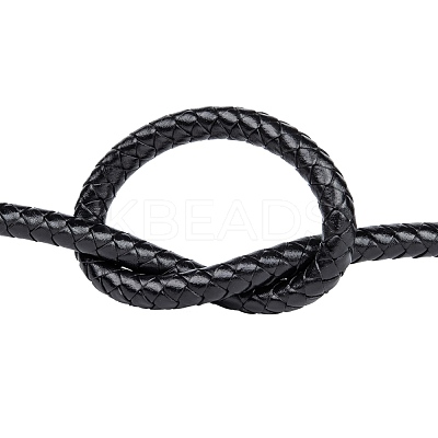 Braided Leather Cord with Core WL-F009-B02-8mm-1