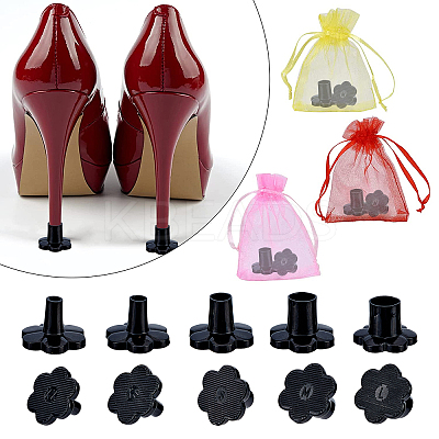 10Sets 5 Style TPU Plastic High Heel Stoppers Protector AJEW-GF0005-21B-1
