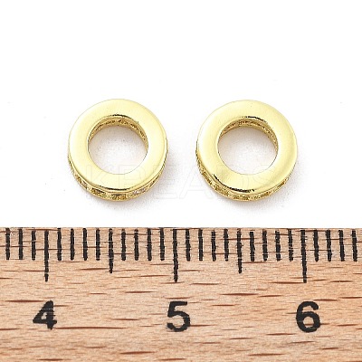 Brass Micro Pave Cubic Zirconia Spacer Beads KK-Q006-64G-01-1