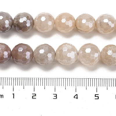 Electroplated Natural Violet Strawberry Quartz Round Beads Strands G-L598-A06-01-1
