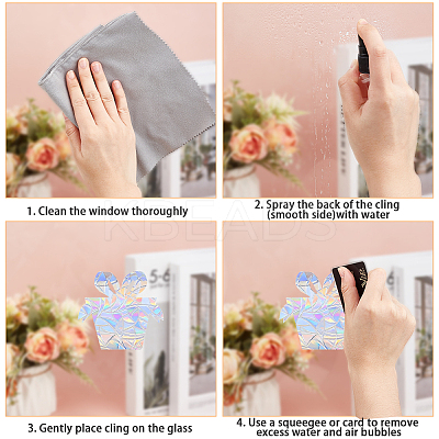 PVC Waterproof Shopwindow Decorative Sticker DIY-WH20007-17L-1