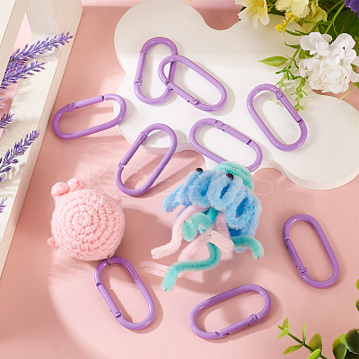 10Pcs Alloy Spring Gate Rings FIND-TA0009-25E-1
