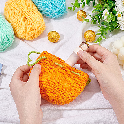 Hand Woven Cotton Coin Purse AJEW-WH0314-84B-1