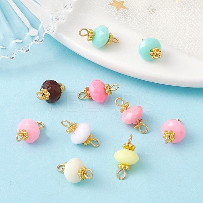Acrylic Imitation Jelly Connector Charms PALLOY-YW0001-56-1