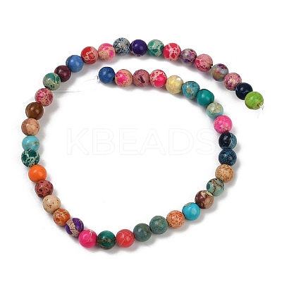 Dyed Natural Regalite/Imperial Jasper/Sea Sediment Jasper Beads Strands G-B124-C04-03-1