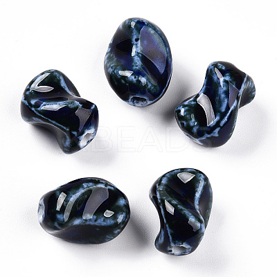 Handmade Porcelain Beads PORC-N008-06B-1