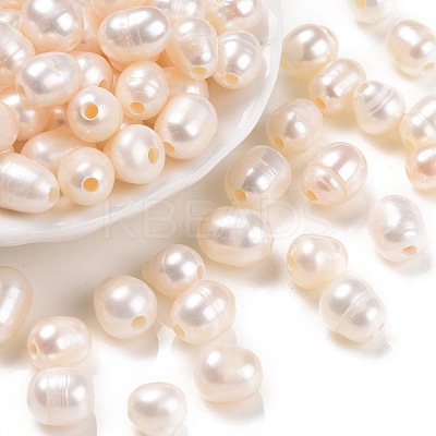 Grade B Natural Cultured Freshwater Pearl Beads X-PEAR-ZX002-1