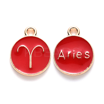Alloy Enamel Pendants ENAM-S124-01A-07A-1