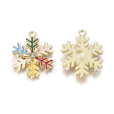Golden Plated Alloy Pendants PALLOY-L228-005G-1