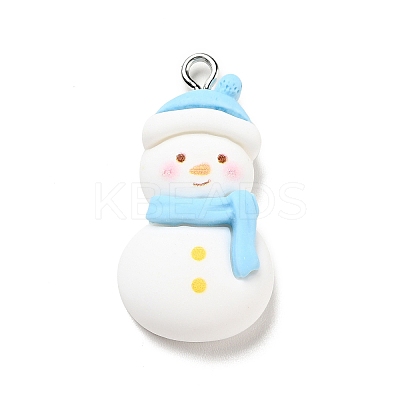 Christmas Opaque Resin Pendants X-RESI-G043-A02-1