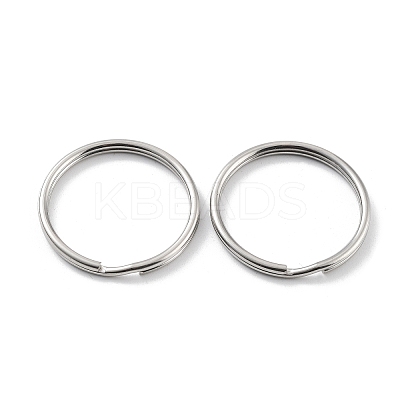 Non-Tarnish 304 Stainless Steel Split Key Rings STAS-Q314-02F-P-1
