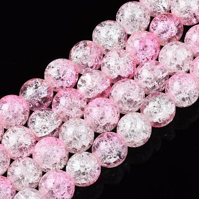 Baking Paint Crackle Glass Bead Strands CCG-S001-8mm-02-1