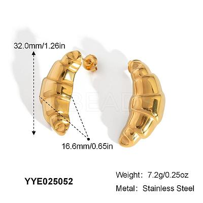 Fashionable Stainless Steel Stud Earrings XS8397-3-1
