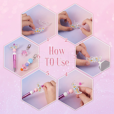 12Pcs Transparent Acrylic Beads TACR-TA0001-77A-1