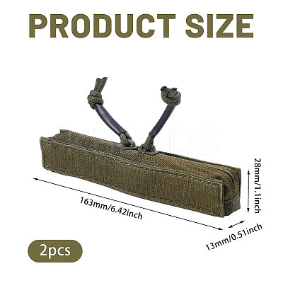 Nylon & Plastic Outdoor Tactical Vest Zipper Strip DIY-WH0128-60B-1