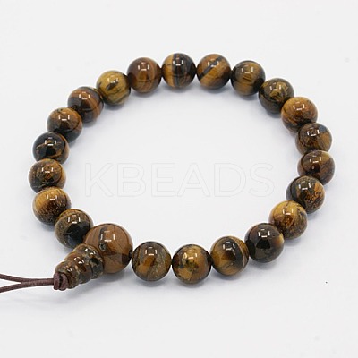 Mala Beads Charm Bracelets BJEW-D296-04-1