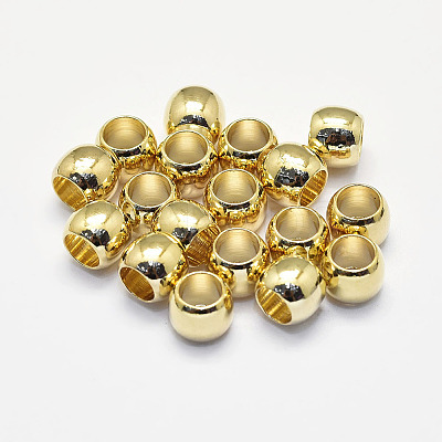 Long-Lasting Plated Brass European Beads X-KK-K193-093G-NF-1
