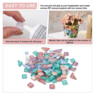240Pcs 2 Style Transparent Glass Cabochons GLAA-EL0001-02B-1