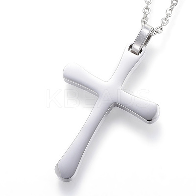Tarnish Resistant 304 Stainless Steel Pendant Necklaces LS-NJEW-G279-08P-1