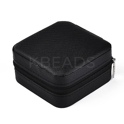 Square PU Leather Jewelry Set Box PAAG-PW0012-05D-1
