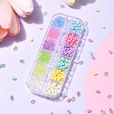 Opaque & Transparent Acrylic Beads MACR-YW0003-16-1